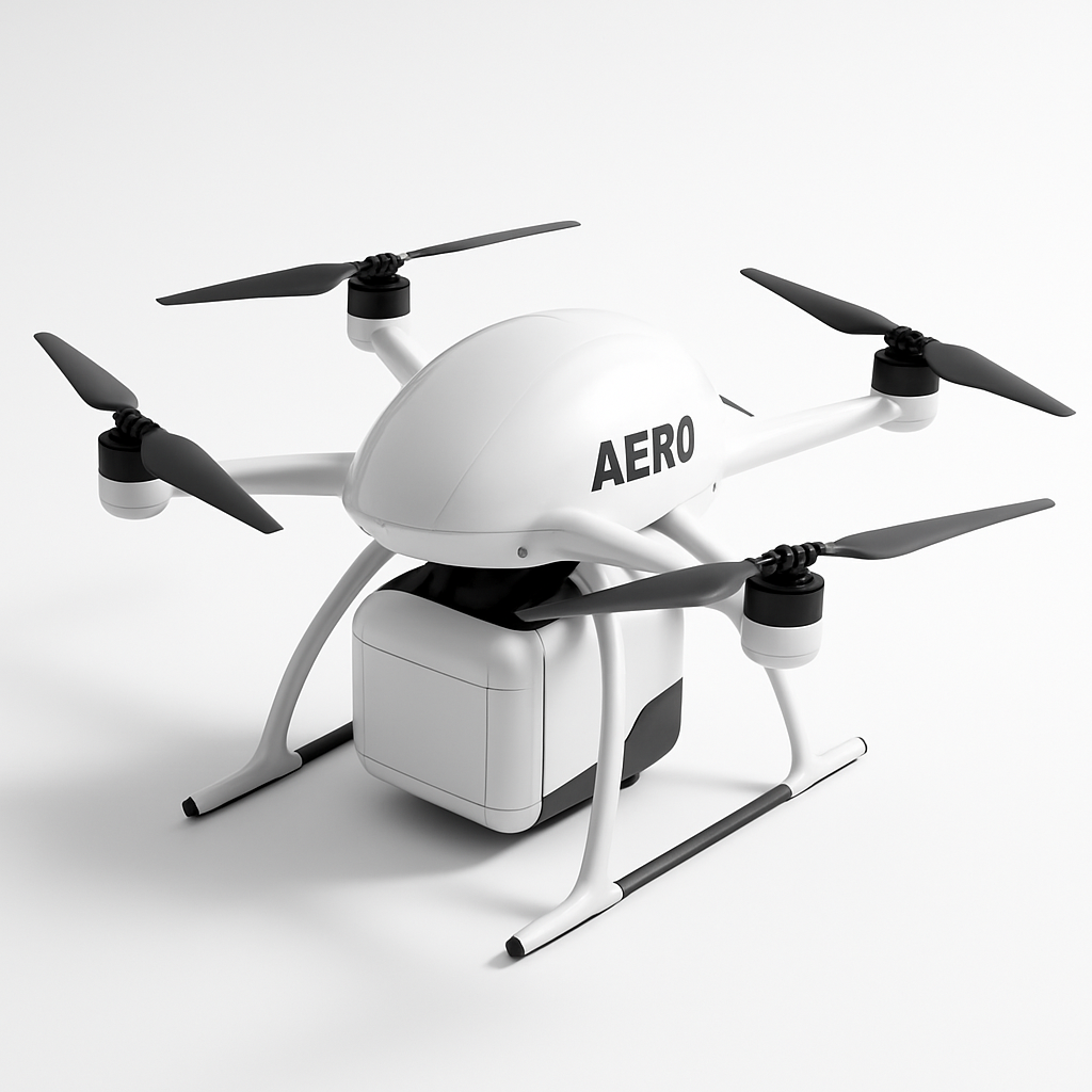 Manna Aero Delivery Drone — 3D Render
