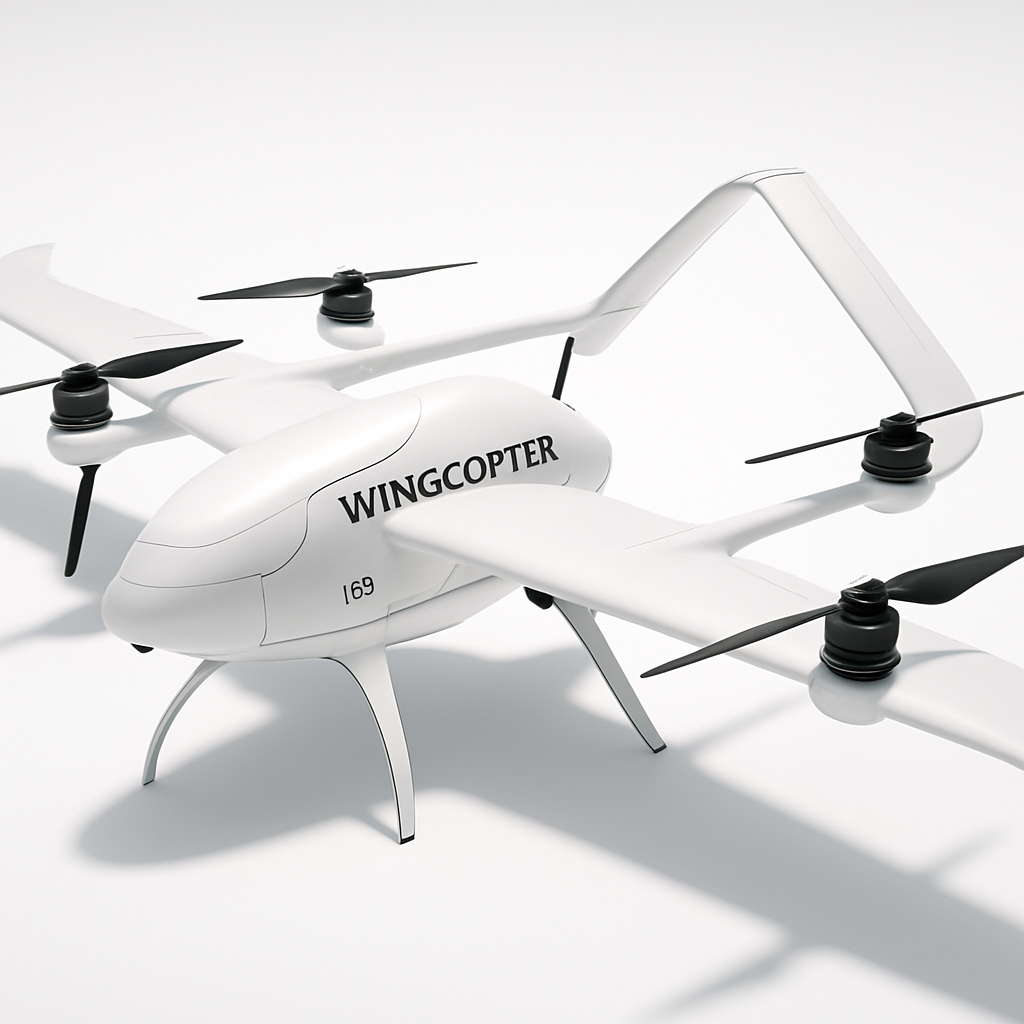 Wingcopter 198 — 3D Render
